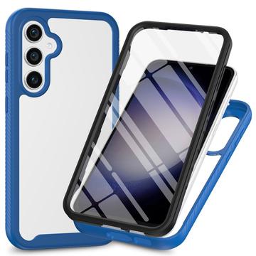 Husă Samsung Galaxy A35 - 360 Protection - Albastru Închis / Clar