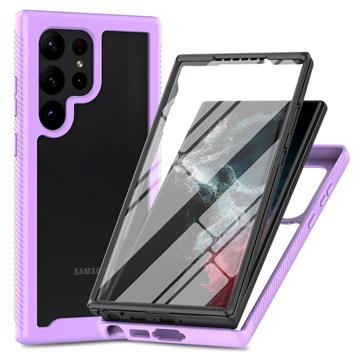 Husă Samsung Galaxy S23 Ultra 5G - 360 Protection - Violet / Clar