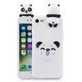 Husă TPU iPhone 7/8/SE (2020)/SE (2022) - 3D Cartoon - Panda Albă