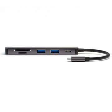 4smarts Hub USB-C 6 în 1 cu funcție DeX - Gri spațial