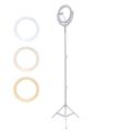 4smarts LoomiPod Selfie Ring Light / Lampă de podea - alb