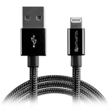 Cablu Lightning 4smarts RapidCord - iPhone, iPad, iPod - 1m - Negru