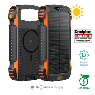 4smarts TitanPack UltiMag UltiMag Rugged Solar Power Bank 20000mAh - Portocaliu / Negru