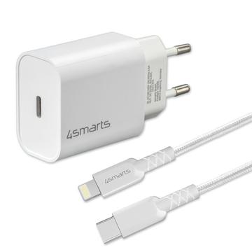 4smarts VoltPlug PD 20W încărcător de perete cu cablu Lightning - alb