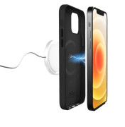 Carcasă iPhone 12/12 Pro Puro SkyMag - Compatibilă cu MagSafe - Negru