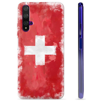 Husă TPU - Huawei Nova 5T - Steagul Elvețian