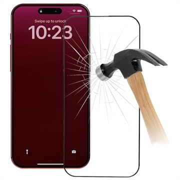 Geam Protecție Ecran - 9H - iPhone 15 Pro Max - 9D Full Cover - Marginea Neagră