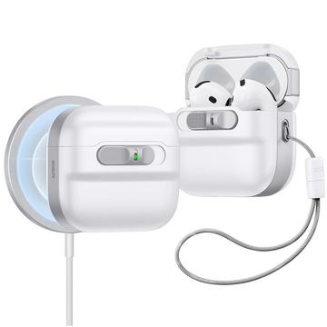 Carcasă AirPods 4 ESR Pulse HaloLock - Compatibilă cu MagSafe - Alb