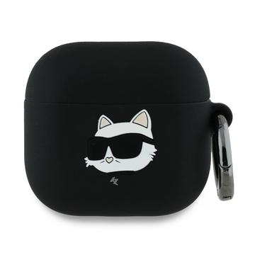 Carcasă din silicon AirPods 4 Karl Lagerfeld Choupette Head 3D