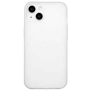 Husă TPU Mată Antiamprentă iPhone 15 Plus - Alb