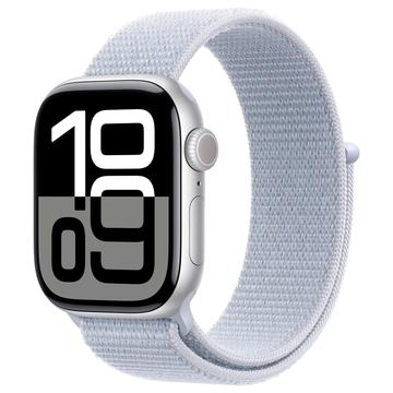 Apple Watch 10 GPS MWWN3QN/A - Aluminiu, bucla sport Blue Cloud, 46mm - Argintiu