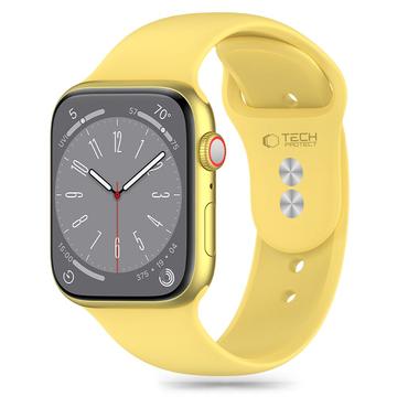 Apple Watch Series 10/9/8/7/6/SE Tech-Protect curea din silicon - 40mm/41mm/42mm - Galben Canar