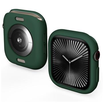 Husă Silicon Apple Watch Series 10 - 42mm - Verde negricios