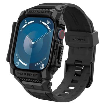 Husă TPU Apple Watch Series 10 - Spigen Rugged Armor Pro - 42mm - Negru