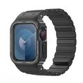 Apple Watch Series 9/8/SE (2022)/7/SE/6/5/4/3/2/1 Dux Ducis OA curea dintr-o singură bucată cu carcasă - 45mm/44mm/42mm - negru