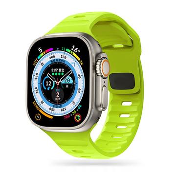 Apple Watch Series Ultra 2/Ultra/10/9/8/SE (2022)/7/SE/6/5/4/3/3/2/1 Tech-Protect IconBand Line Silicone Strap - 49mm/46mm/45mm/44mm/42mm - Lime