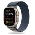 Curea Tech-Protect Nylon Pro Apple Watch Series Ultra 2/Ultra/9/8/SE (2022)/7/SE/6/5/4/3/2/1 - 49mm/45mm/44mm/42mm - Bleumarin / Gri