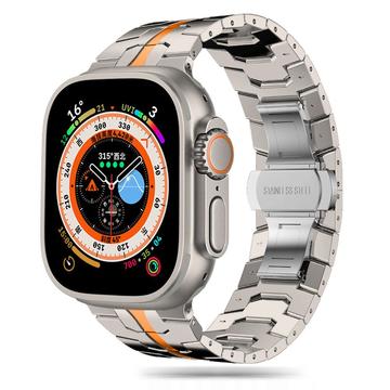 Apple Watch Series Ultra 2/Ultra/9/8/SE (2022)/7/SE/6/5/4/3/2/1 Tech-Protect Curea de linie din oțel inoxidabil - 49mm/45mm/44mm/42mm