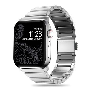 Apple Watch Series Ultra 2/Ultra/10/9/8/SE (2022)/7/SE/6/5/4/3/2/1 Tech-Protect SteelBand curea din oțel inoxidabil - 49mm/46mm/45mm/44mm/42mm - Argint