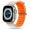 Curea TPU Apple Watch Ultra 2/Ultra/9/8/SE (2022)/7/SE/6/5/4 TPU Strap - Tech-Protect Iconband Pro - 49mm/45mm/44mm/42mm - Starlight / Portocaliu