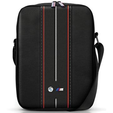 BMW M Collection Nylon Crossbody Geanta pentru tableta - 10" - dungă roșie / negru