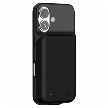 Husă Cu Baterie Externă iPhone 16 Plus - 7000mAh - Negru