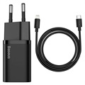 Încărcător Baseus Super Si Quick cu Cablu USB-C / Lightning - 20W (Vrac) - Negru