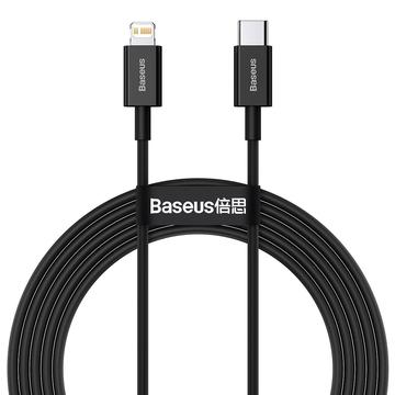 Baseus Superior Series Cablu USB-C / Lightning - 2m, 20W - Negru