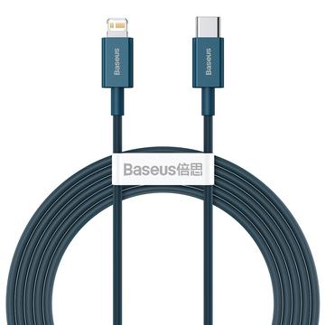 Baseus Superior Series Cablu USB-C / Lightning - 2m, 20W - Albastru