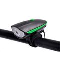 Lumina bicicletei 3 moduri USB reîncărcabilă 250LM cu LED-uri pentru biciclete Lampă de biciclete Lanternă pentru biciclete Accesorii pentru biciclete - verde