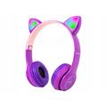 Căști fără fir Blow LED Ears pentru copii cu Bluetooth 5.0 - Violet