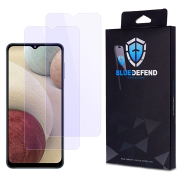 Protector de ecran din sticla securizata Samsung Galaxy A12 BlueDefend Anti-Blue Light - 2 buc.