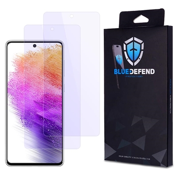 Protector de ecran din sticla securizata Samsung Galaxy A73 5G BlueDefend Anti-Blue Light - 2 buc.