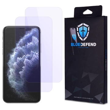 Protector de ecran din sticla securizata iPhone 11 Pro BlueDefend Anti-Blue Light - 2 buc.