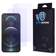 Protector de ecran din sticla securizata iPhone 12 Pro BlueDefend Anti-Blue Light - 2 buc.