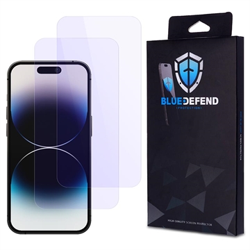 Protector de ecran din sticla securizata iPhone 14 Pro BlueDefend Anti-Blue Light - 2 buc.