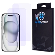 Protector de ecran din sticla securizata iPhone 15 BlueDefend Anti-Blue Light - 2 buc.