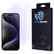 Protector de ecran din sticla securizata iPhone 15 Pro BlueDefend Anti-Blue Light - 2 buc.