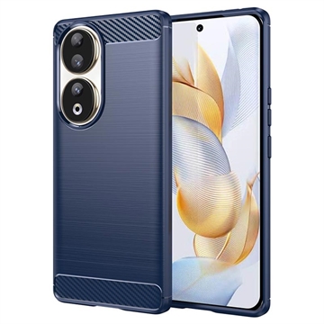 Husă TPU Brushed Honor 90 - Fibră de Carbon