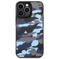 Husă Hibrid iPhone 14 Pro - Camouflage - Albastru