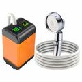 Duș electric de camping cu monitorizare inteligentă a temperaturii, 3 moduri de pulverizare - 7800mAh