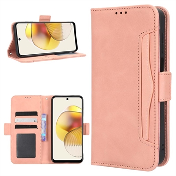 Husă Portofel Motorola Moto G73 - Cardholder - Roz