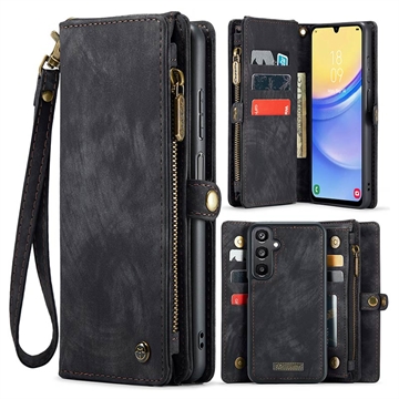 Husă Portofel Samsung Galaxy A16 5G - Caseme 008 2-în-1 Multifunctional - Negru