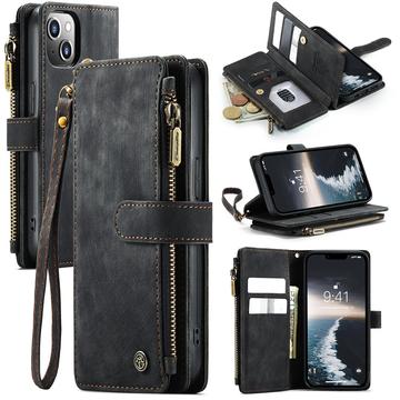 Husă Portofel iPhone 15 - Caseme C30 Multifunctional - Negru