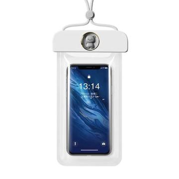 Husă Impermeabilă pentru Smartphone-uri Drăguț Urs - 7.2" - alb