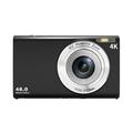 DC402-AF Camera digitală 4K pentru copii de 48 MP cu focalizare automată și zoom digital 16X Camera de vlogging pentru adolescenți - negru