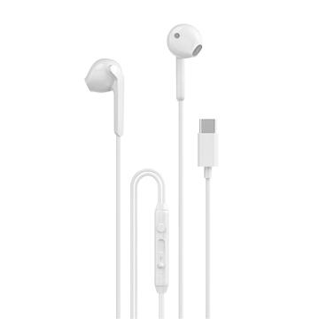 Dudao X3C Căști In-Ear USB-C cu fir - alb