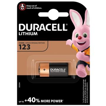 Baterie foto Duracell CR123 1400mAh