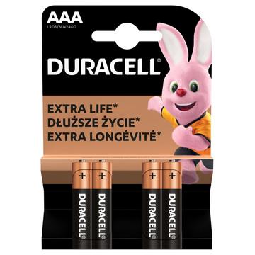 Baterii Duracell DuraLock C&B LR03/AAA - 4 buc.