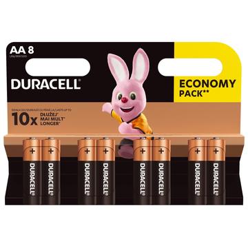 Duracell DuraLock C&B LR6/AA Baterii - 8 buc.